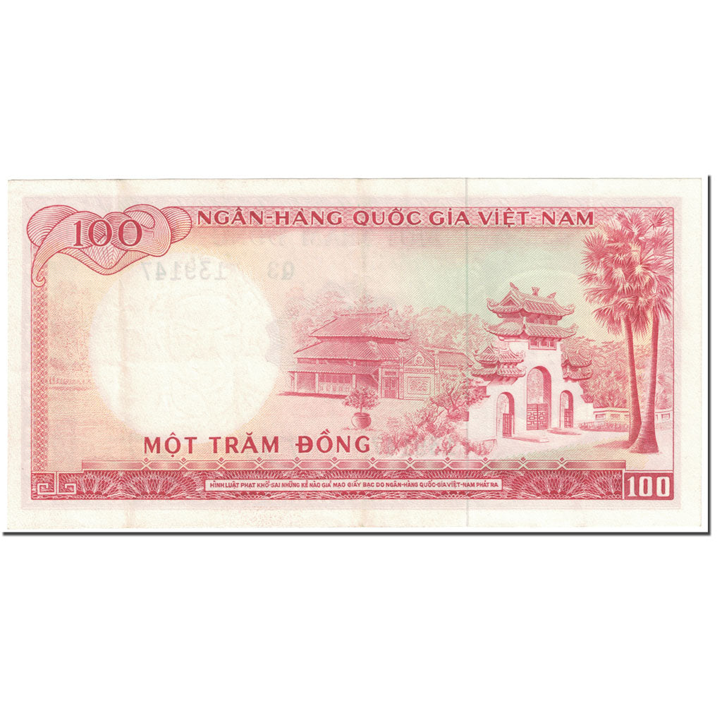 Banknote, South Viet Nam, 100 D<ox>ng, 1966, Undated (1966), KM:19b, AU(55-58)