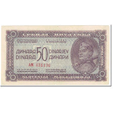 Banknote, Yugoslavia, 50 Dinara, 1944, Undated (1944), KM:52a, EF(40-45)