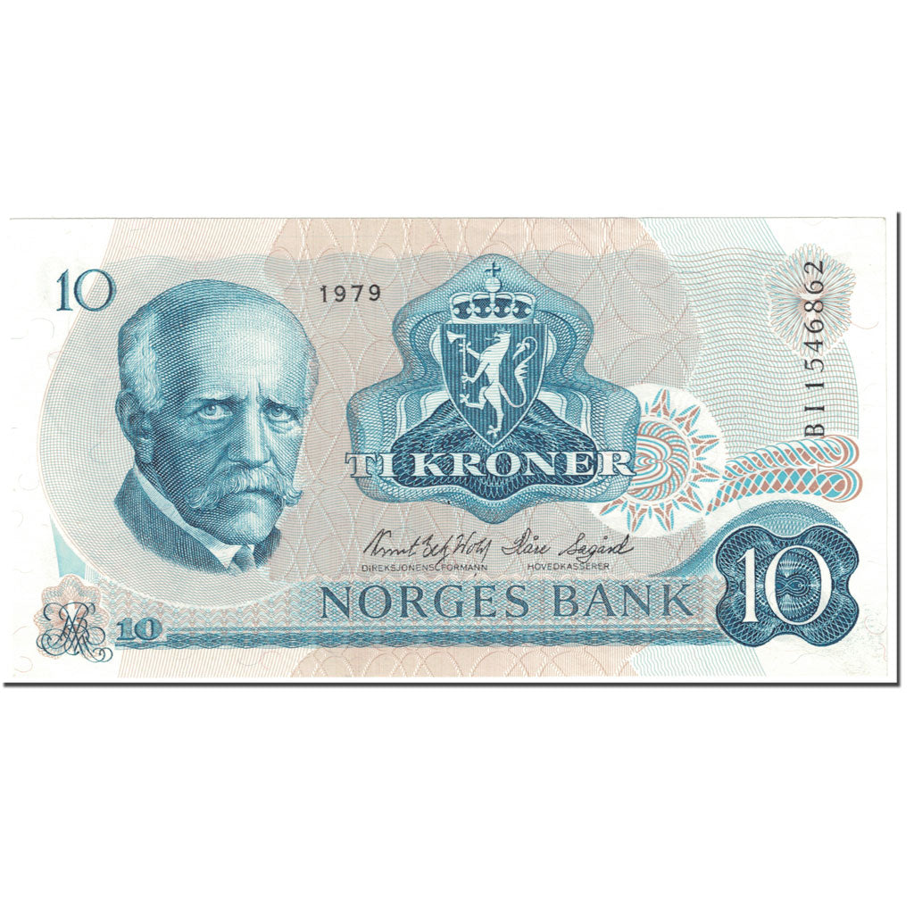 Banknote, Norway, 10 Kroner, 1979, Undated (1979), KM:36c, UNC(65-70)