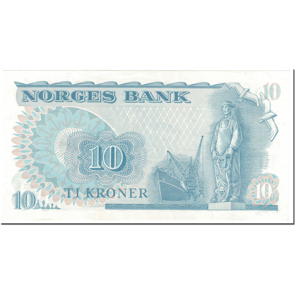 Banknote, Norway, 10 Kroner, 1979, Undated (1979), KM:36c, UNC(65-70)