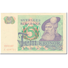 Banknote, Sweden, 5 Kronor, 1978, Undated (1978), KM:51d, UNC(65-70)