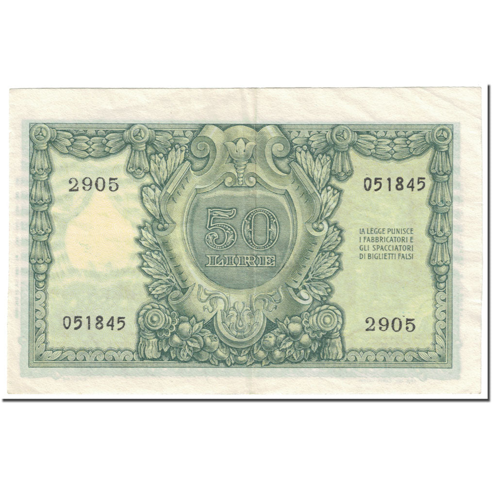 Banknote, Italy, 50 Lire, 1951, 1951-12-31, KM:91a, EF(40-45)