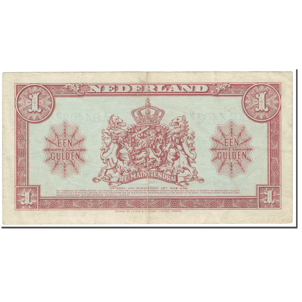 Banknote, Netherlands, 1 Gulden, 1945, 1945-05-18, KM:70, EF(40-45)