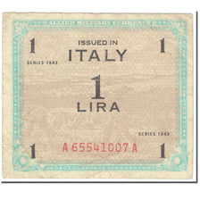 Banknote, Italy, 1 Lira, 1943, SERIE DE 1943, KM:M10a, VF(20-25)