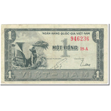 Banknote, South Viet Nam, 1 D<ox>ng, 1955, Undated (1955), KM:11a, VF(20-25)