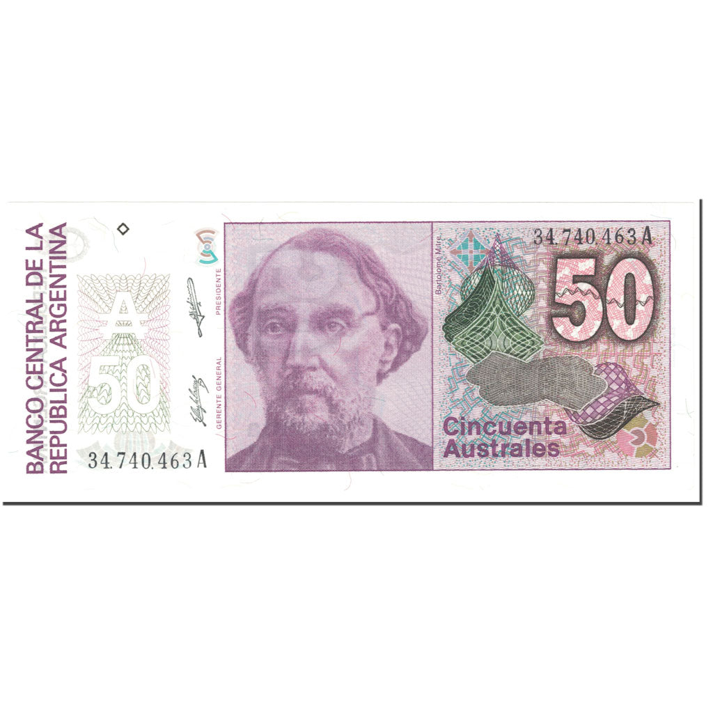 Billet, Argentine, 50 Australes, 1986-1989, Undated (1986-89), KM:326b, NEUF