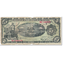 Banknot, Meksyk - Rewolucja, 5 Pesos, 1914, 1914-12-01, KM:S1104a, AG(1-3)