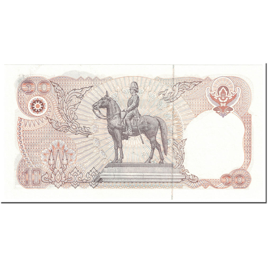 Billete, 10 Baht, 1980, Tailandia, 1980 (BE2523), KM:87, UNC