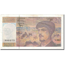 Frankreich, 20 Francs, Debussy, 1997, Undated (1997), FAUX, S, Fayette:66ter.2