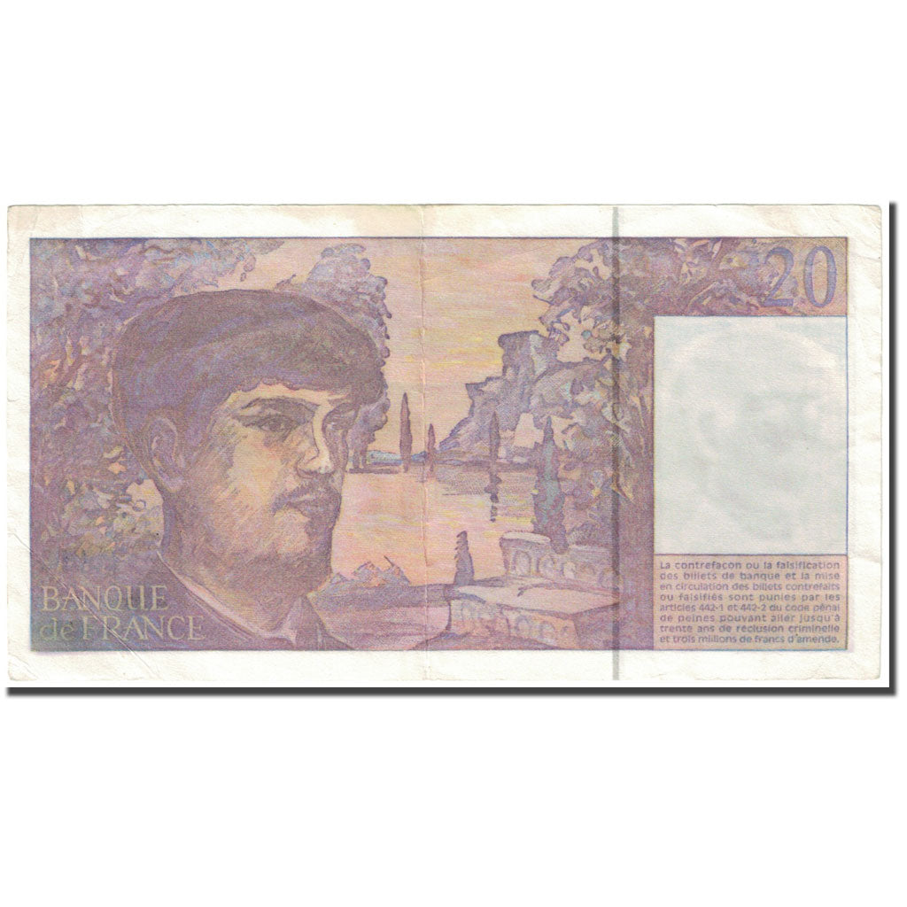 Frankreich, 20 Francs, Debussy, 1997, Undated (1997), FAUX, S, Fayette:66ter.2