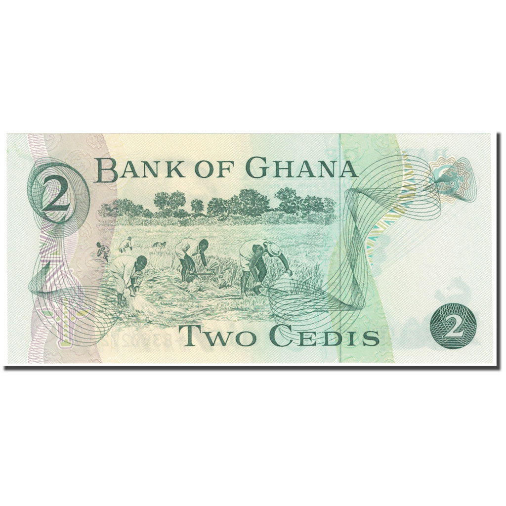 Banknote, Ghana, 2 Cedis, 1977, 1977-01-02, KM:14c, UNC(65-70)