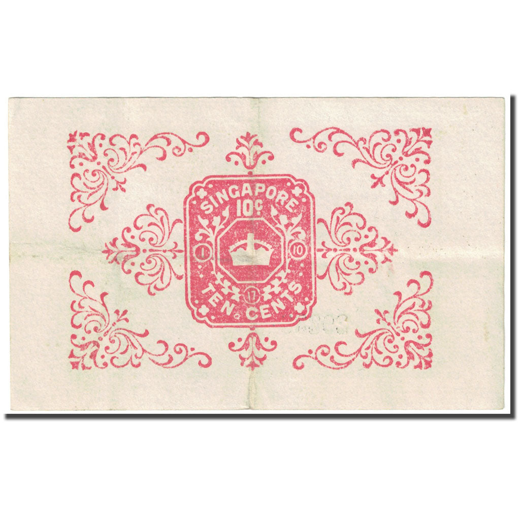 Banknote, Straits Settlements, 10 Cents, 1917, 1917-10-01, KM:6a, EF(40-45)