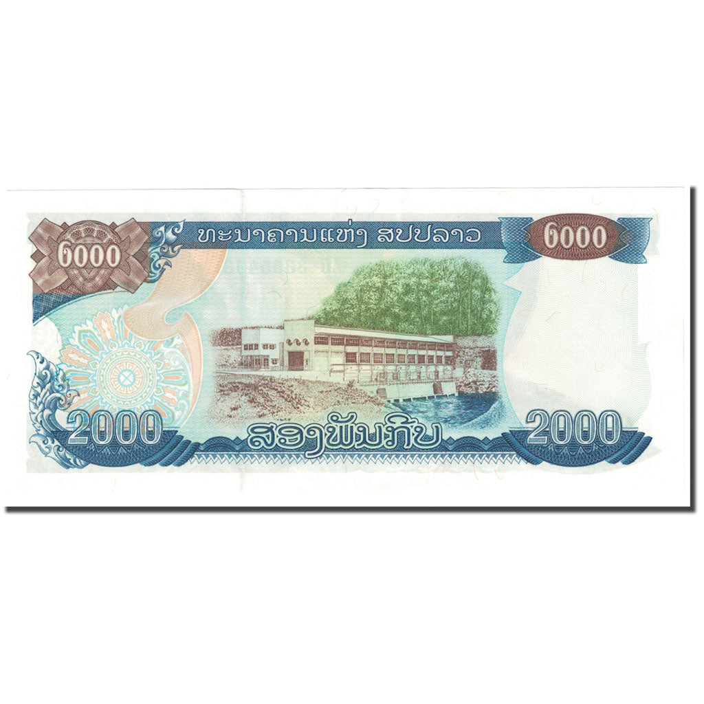 Banconote, Laos, 2000 Kip, 1997, Undated (1997), KM:33a, SPL