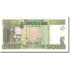 Banknote, Guinea, 500 Francs, 1998, 1998 (OLD DATE 1960-03-01), KM:36