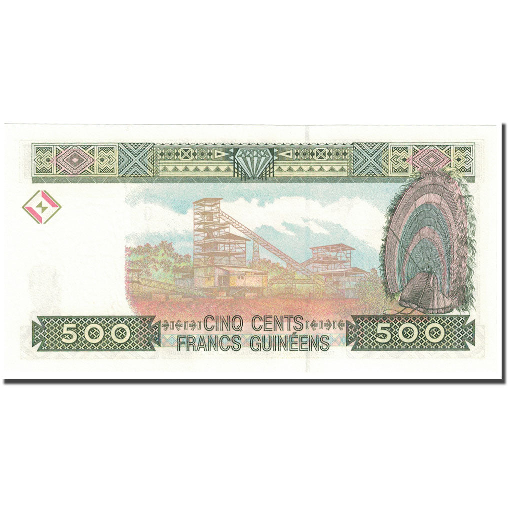 Banknote, Guinea, 500 Francs, 1998, 1998 (OLD DATE 1960-03-01), KM:36