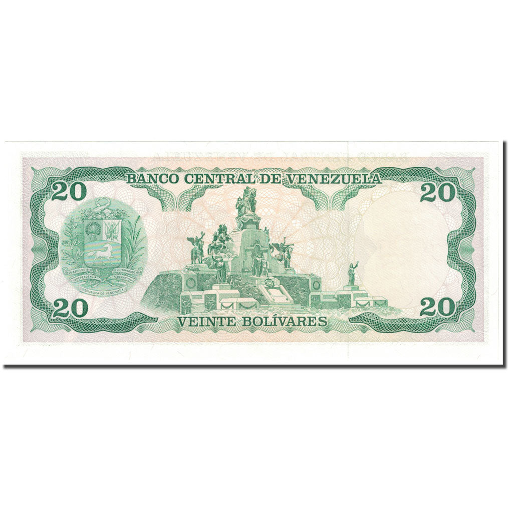 Banconote, Venezuela, 20 Bolivares, 1989, 1989-09-07, KM:63b, FDS