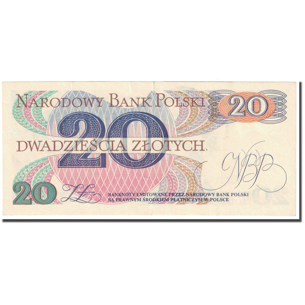 Banconote, Polonia, 20 Zlotych, 1982, 1982-06-01, KM:149a, BB+