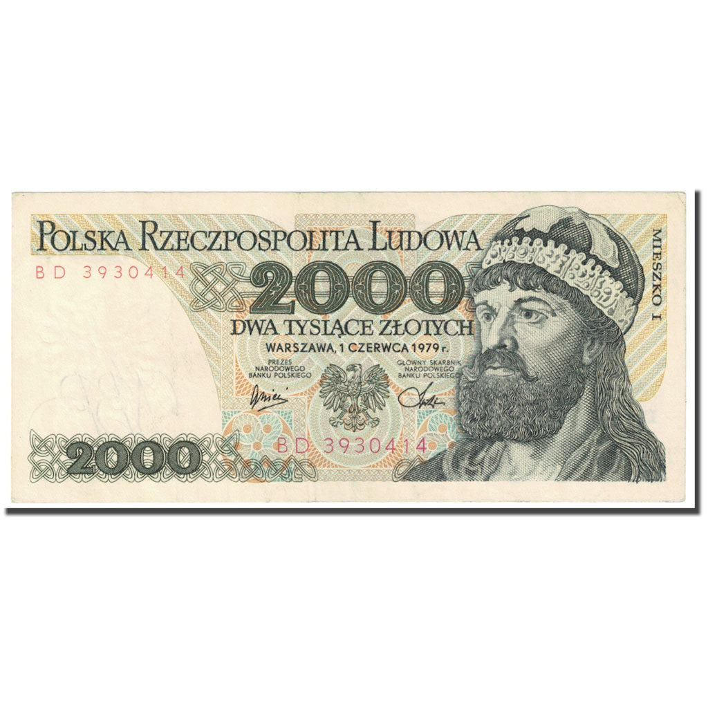 Banknote, Poland, 2000 Zlotych, 1979, 1979-06-01, KM:147b, EF(40-45)