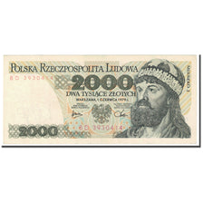 Banknote, Poland, 2000 Zlotych, 1979, 1979-06-01, KM:147b, EF(40-45)