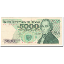 Geldschein, Polen, 5000 Zlotych, 1986, 1986-06-01, KM:150b, SS