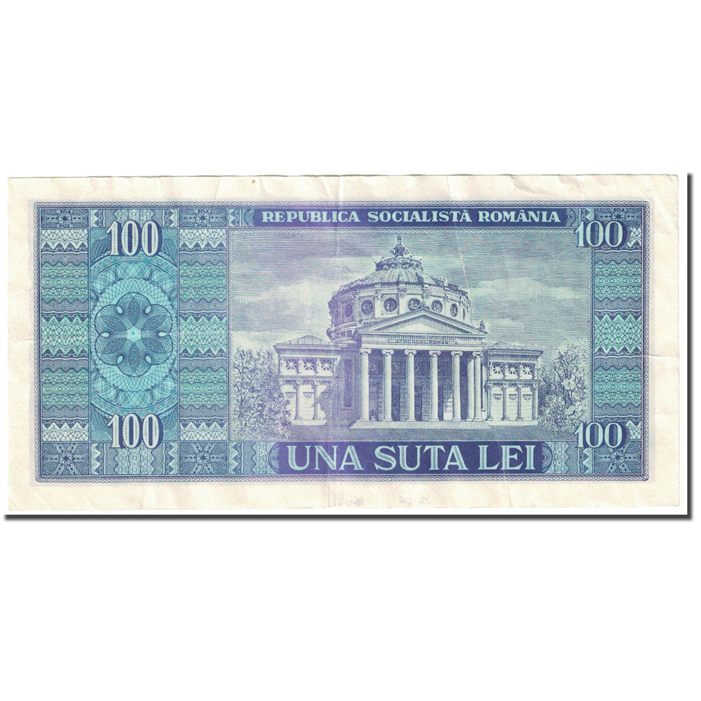 Banknote, Romania, 100 Lei, 1966, Undated (1966), KM:97a, VF(30-35)