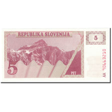 Billet, Slovénie, 5 (Tolarjev), 1990, UNdated (1990), KM:3a, NEUF