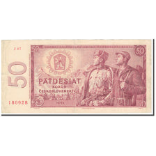 Banknote, Czechoslovakia, 50 Korun, 1964, Undated (1964), KM:90b, VF(30-35)