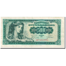 Banknote, Yugoslavia, 500 Dinara, 1963, 1963-05-01, KM:74a, EF(40-45)