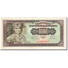 Banknote, Yugoslavia, 1000 Dinara, 1963, 1963-05-01, KM:75a, AU(55-58)