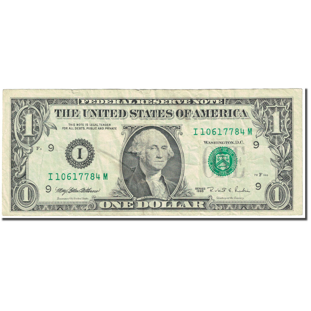 Banknote, United States, One Dollar, 1995, Undated (1995), KM:4249, VF(20-25)
