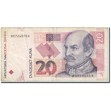 Banknote, Croatia, 20 Kuna, 2012, 2012-07-09, KM:39, VF(20-25)