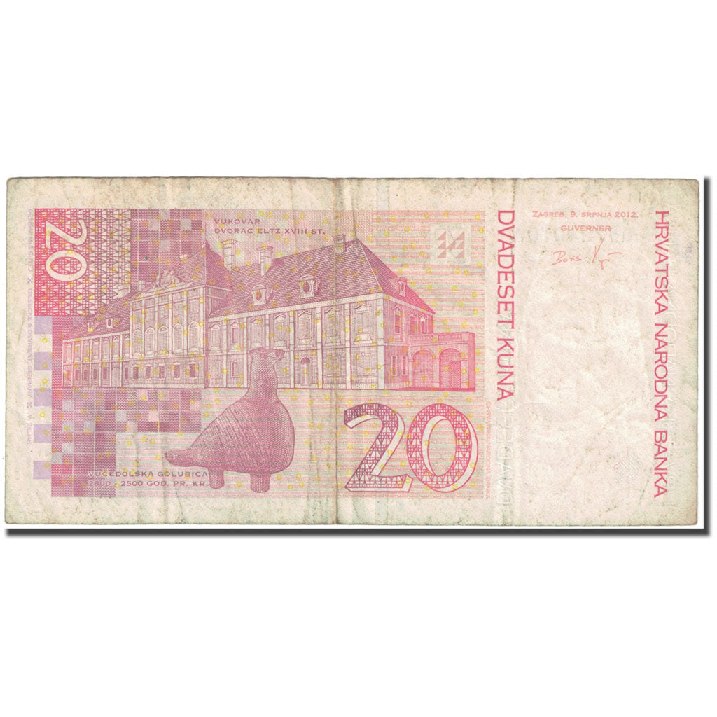 Banknote, Croatia, 20 Kuna, 2012, 2012-07-09, KM:39, VF(20-25)