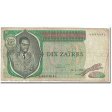 Banconote, Zaire, 10 Zaïres, 1979, 1979-06-24, KM:24a, B