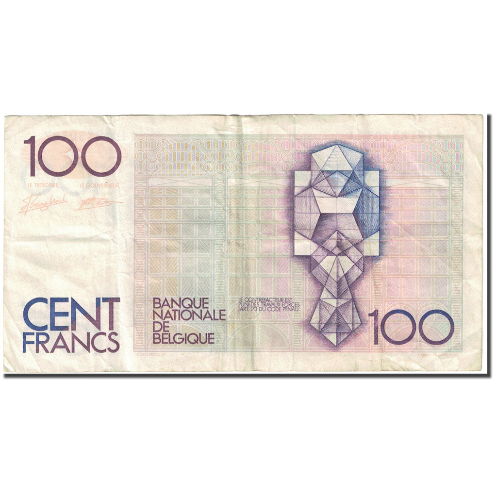 Banknote, Belgium, 100 Francs, 1989-1992, Undated (1989-92), KM:142a, VF(20-25)