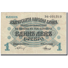 Banknote, Bulgaria, 1 Lev Srebro, 1916, Undated (1916), KM:14A, VF(20-25)