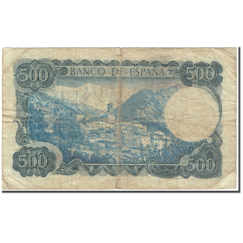 Banknote, Spain, 500 Pesetas, 1971, 1971-07-23, KM:153a, VG(8-10)