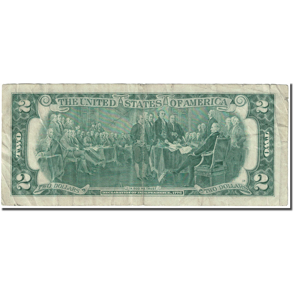 Banknote, United States, Two Dollars, 1976, Undated (1976), KM:1628, VF(20-25)