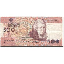 Banknote, Portugal, 500 Escudos, 1993, 1993-03-18, KM:180e, VF(20-25)