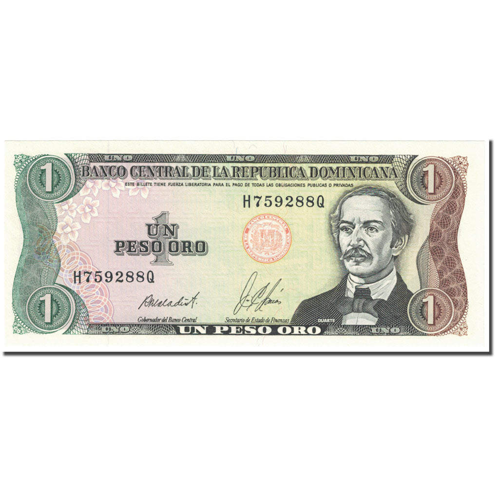 Banknote, Dominican Republic, 1 Peso Oro, 1987, Undated (1987), KM:126b