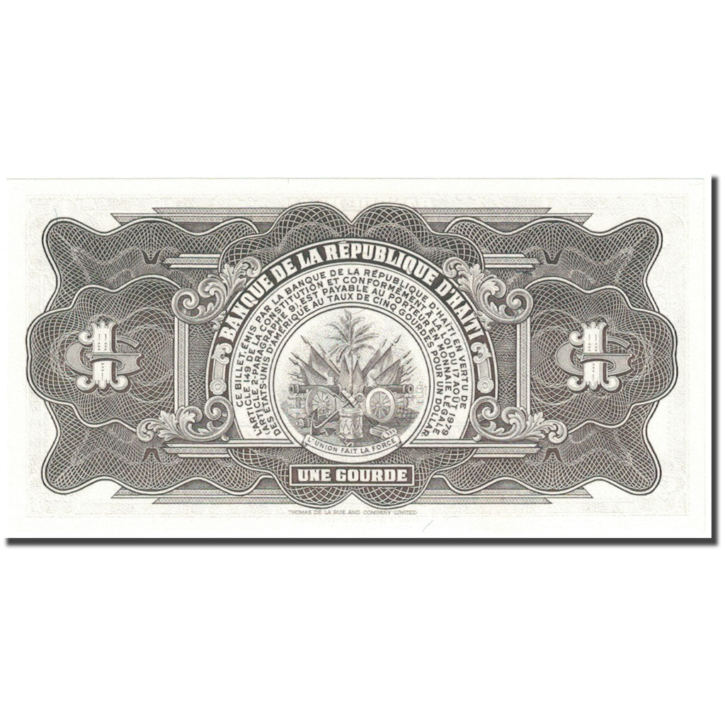 Banknote, Haiti, 1 Gourde, 1984, Old Date : 1979 (1984)., KM:239, UNC(65-70)