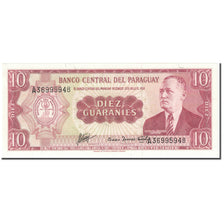 Banknote, Paraguay, 10 Guaranies, 1963, 1963 (Old Date : 25.03.1952), KM:196b