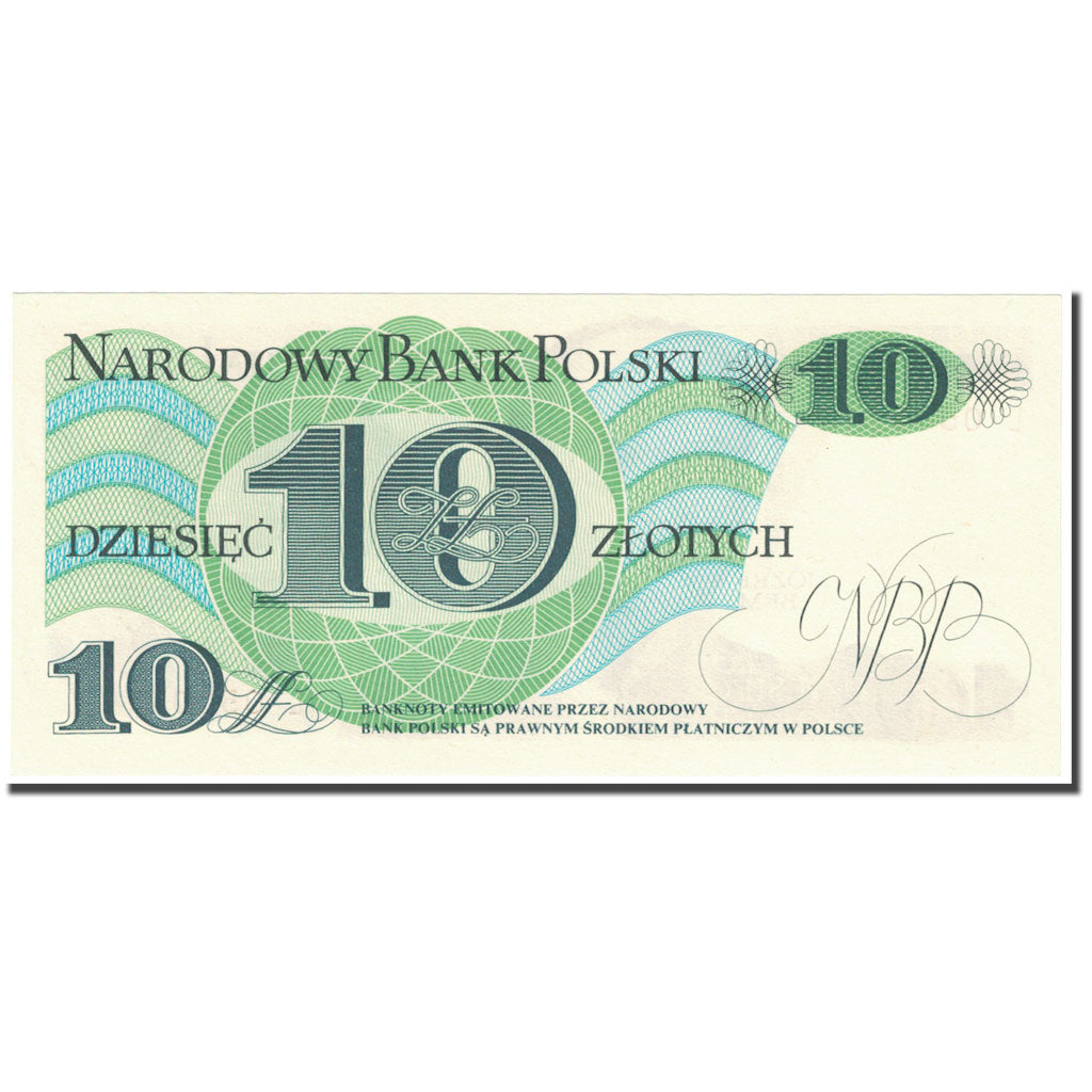 Banknote, Poland, 10 Zlotych, 1982, 1982-06-01, KM:148a, UNC(65-70)