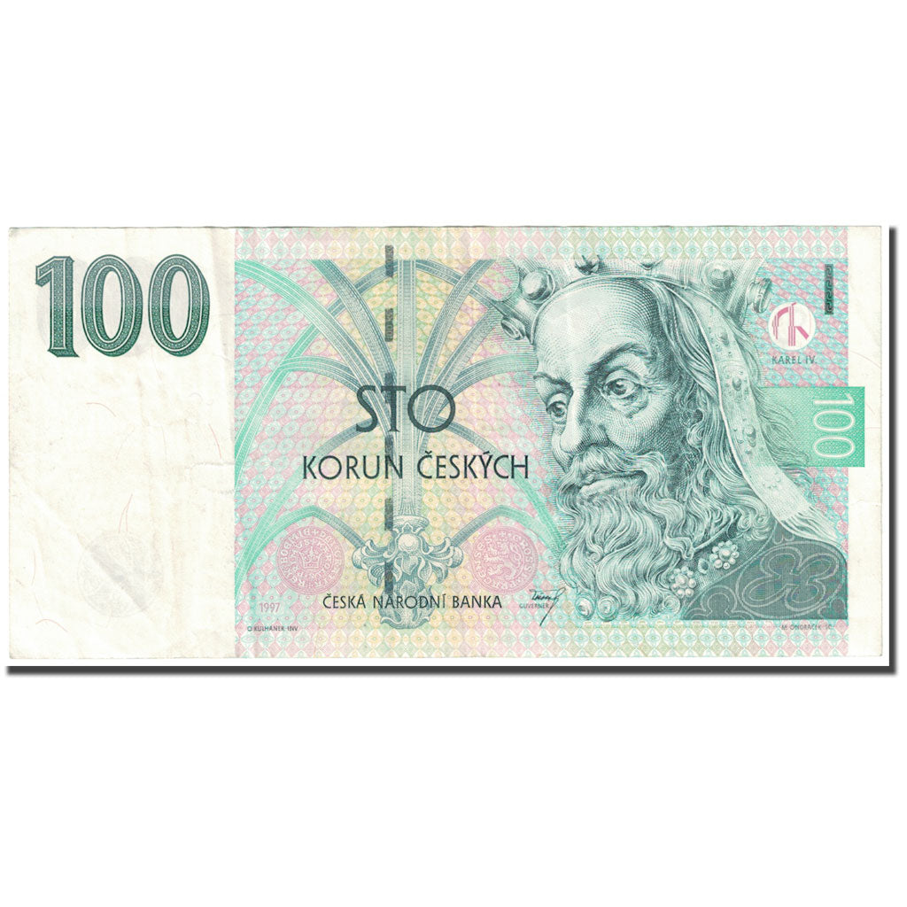 Banknote, Czech Republic, 100 Korun, 1997, Undated (1997), KM:18, EF(40-45)