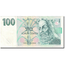 Banknote, Czech Republic, 100 Korun, 1997, Undated (1997), KM:18, EF(40-45)