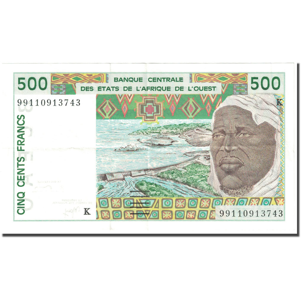 Banknote, West African States, 500 Francs, 1999, Undated (1999), KM:710Kj