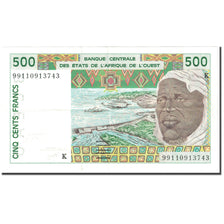Banknote, West African States, 500 Francs, 1999, Undated (1999), KM:710Kj