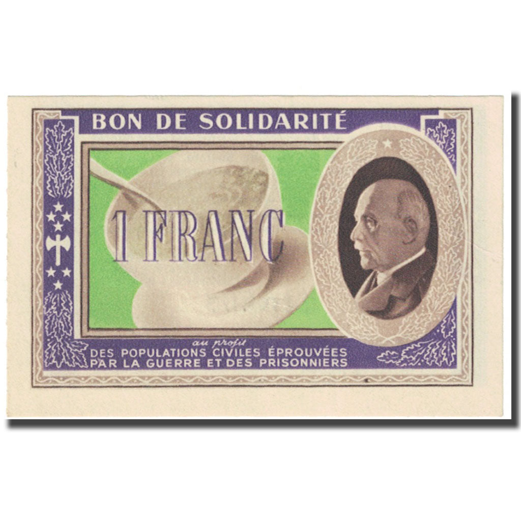 France, Bon de Solidarité, 1 Franc, 1940, UNC(65-70)