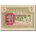 France, Bon de Solidarité, 5 Francs, 1940, UNC(65-70)