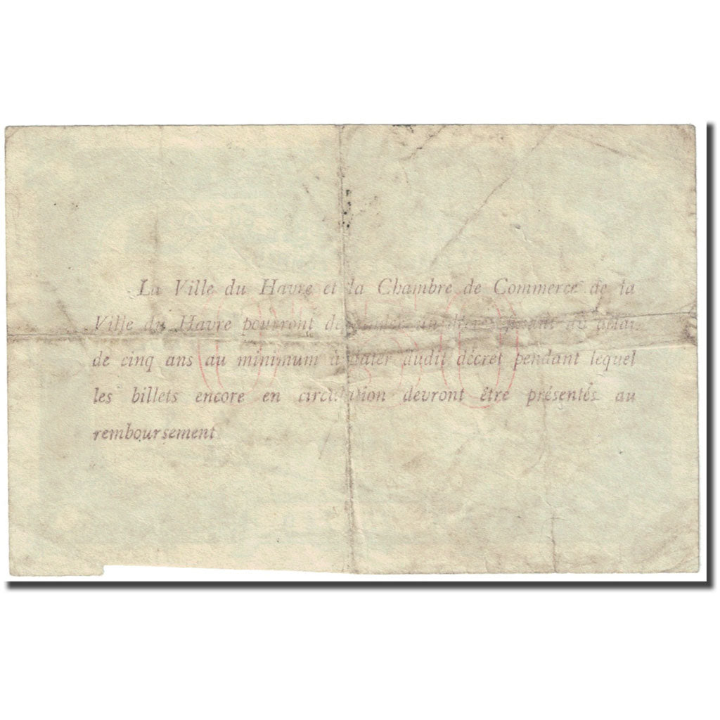 Francia, Le Havre, 50 Centimes, 1916, MB, Pirot:68-14