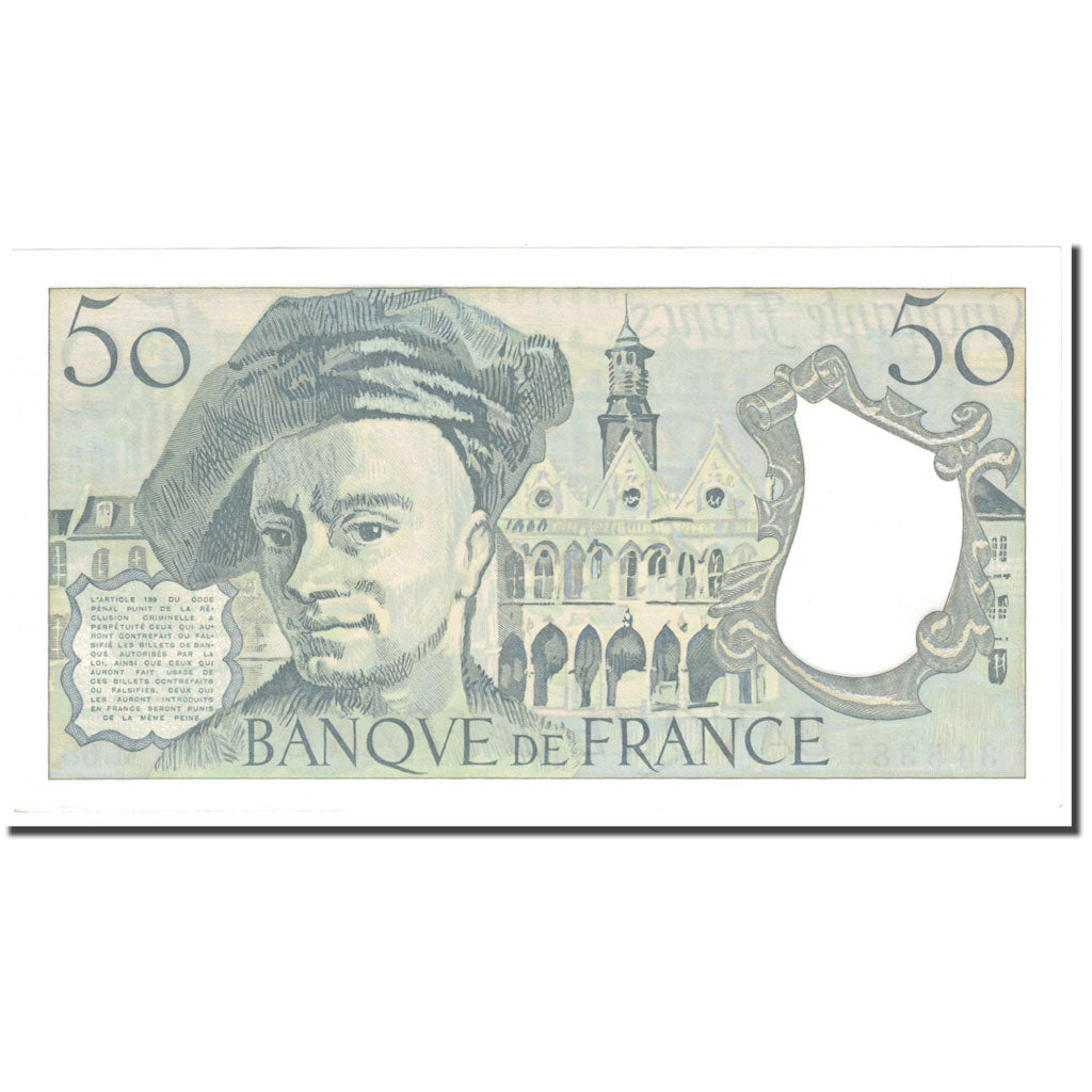 França, 50 Francs, Quentin de La Tour, 1991, Undated (1991), UNC(65-70)
